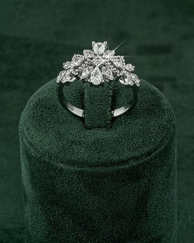 طقم زركون ناعم ببريق الألماس 5 قطع