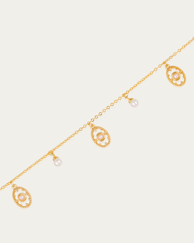 اسوارة يد من خاتون تصميم ذهبي ناعم مزين بحجر الزرك...