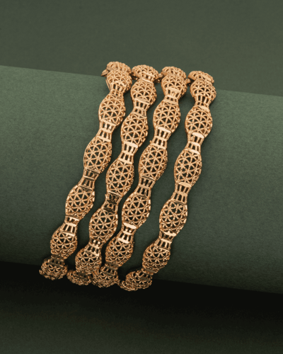 بناجر هندية ببريق الذهب من خاتون® - 2 حبة