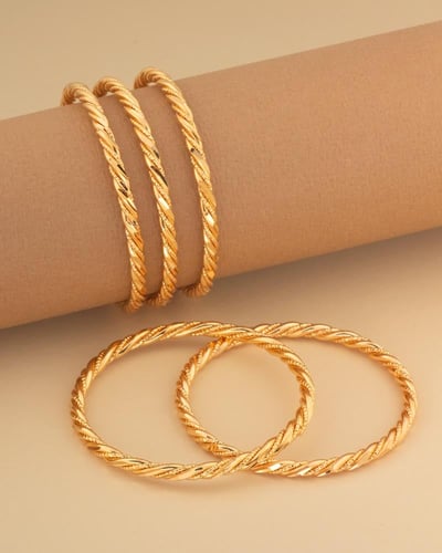 بناجر اطفال لون ذهبي ثابت - حبتين