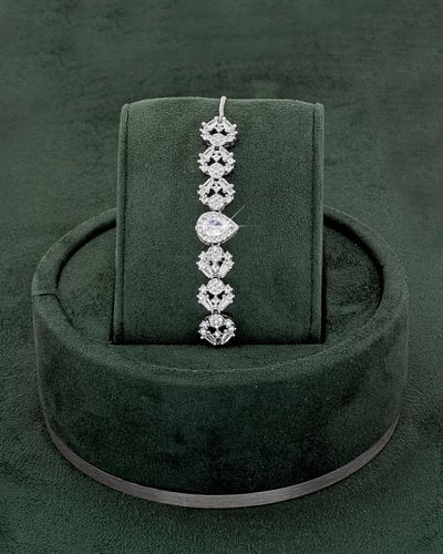 طقم مجوهرات ناعم 5 قطع بلمعة الألماس