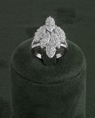 طقم مجوهرات مرصع بالزركون 5 قطع للمناسبات