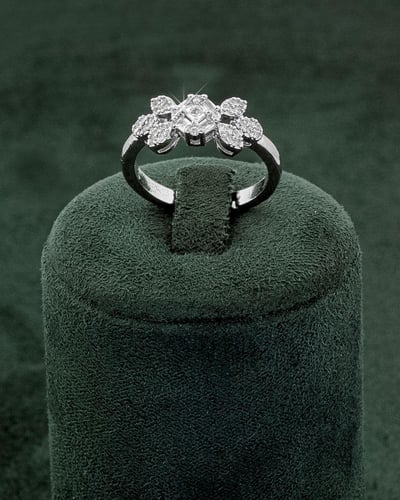 طقم مجوهرات الزركون 5 قطع بلمعة الألماس