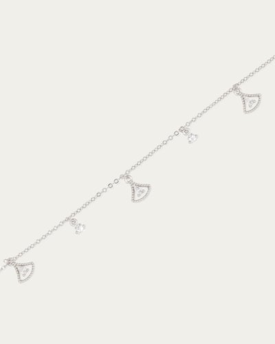 اسوارة ناعمة للنساء تصميم الدلايات الماسية مرصع بأ...