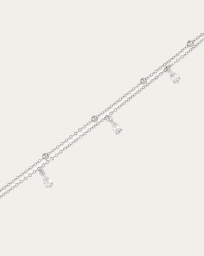 اسوارة نسائية ناعمة مرصعة بأحجار الزركون الماسية