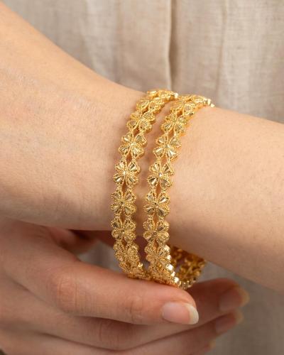 بناجر ببريق الذهب من خاتون/ 2 حبة