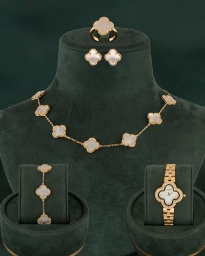 طقم خاتون® الملكي ساعة ومجوهرات متناغمة بتصميم عال...