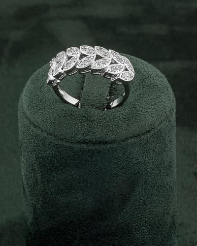 طقم 5 قطع مزين بالزركون تصميم فاخر للمناسبات