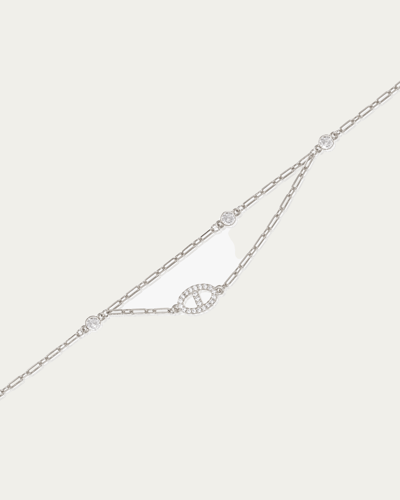 اسوارة زركون عصرية بتصميم ماسي ناعم