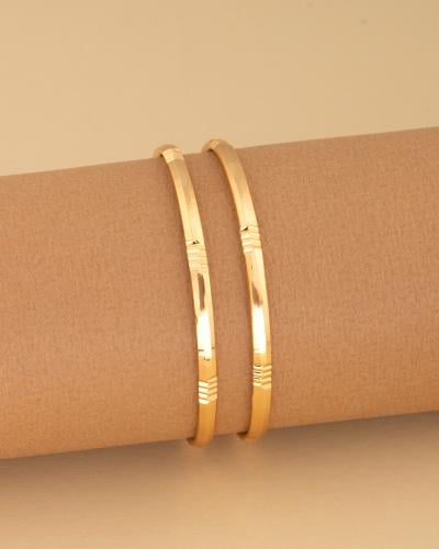 بناجر ذهبية للاطفال ستايل عصري - حبتين