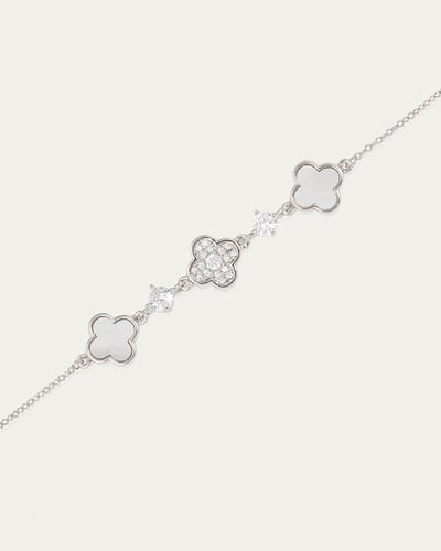 إسوارة خاتون نسائية بتصميم زهرة البرسيم الثلاثية ل...