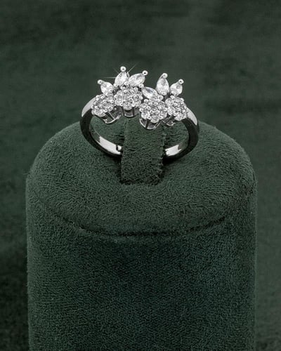 طقم زركون بلمعة الألماس مع ساعة، قلادة، إسوارة، خا...