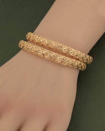 بناجر لمعة الذهب من خاتون تصميم هندي / 2 حبة