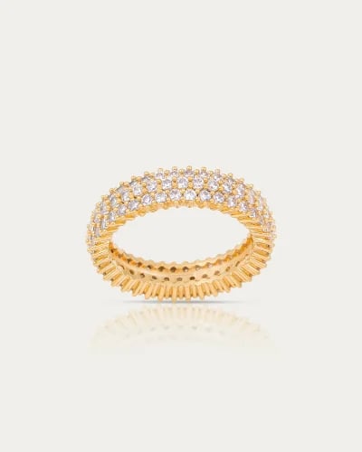 Modern Gold Eternity Ring | Timeless Luxury