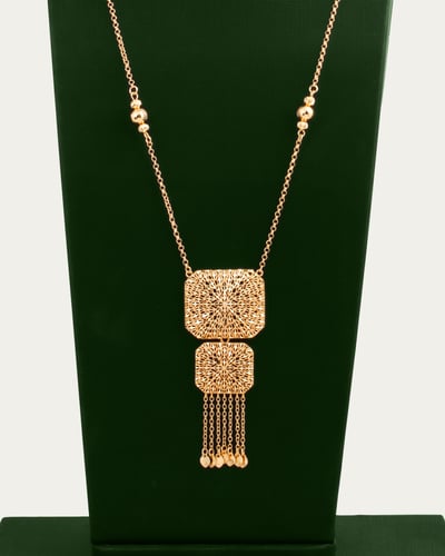 طقم كرسي جابر عقد وحلق بديل الذهب