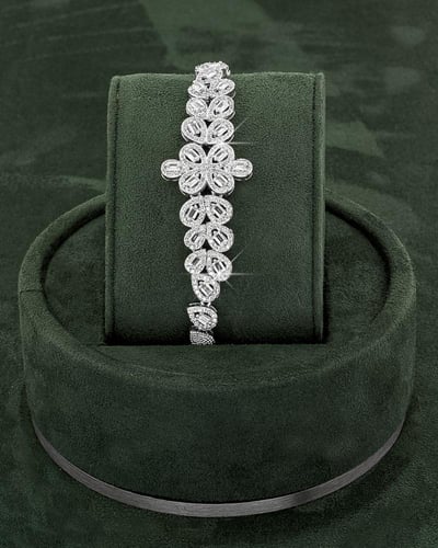 طقم مجوهرات للمناسبات مرصع بالزركون مكون من 5 قطع