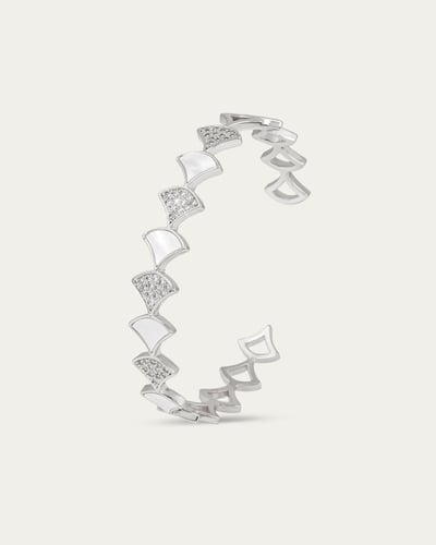 طقم اسوارة وخاتم بتصميم عالمي ماسي من خاتون®