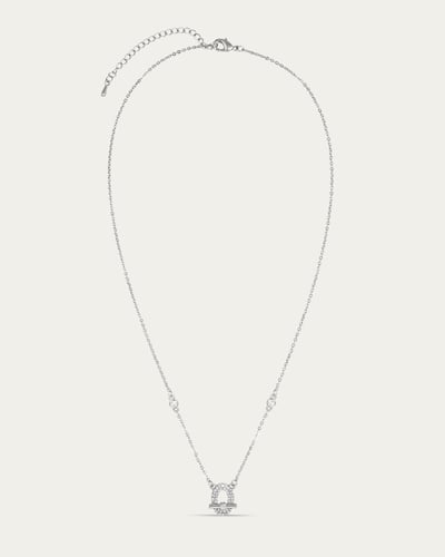 سلسال ناعم مرصع بالزركون بتصميم ماسي من خاتون®