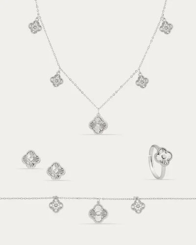Silver Jewelry Set for Elegant Women