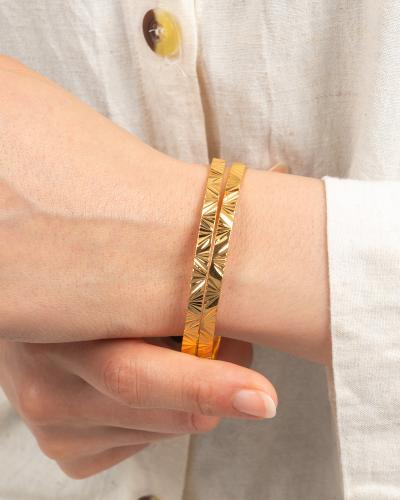 غوايش تصميم مودرن بلمعة الذهب - 2حبة