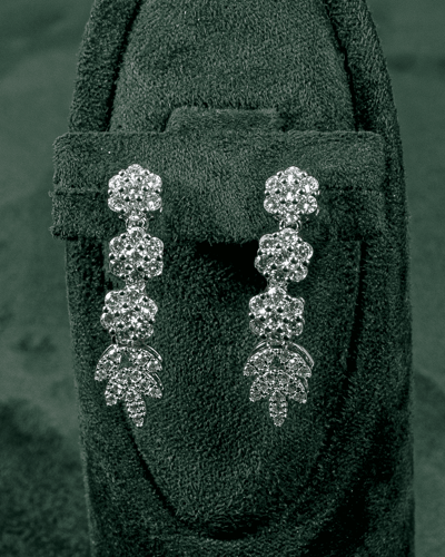 طقم زركون على شكل الورد الجوري بلمعة الألماس للمنا...