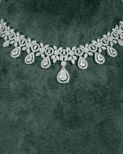 طقم اكسسوار بتصميم حبات المطر المصقولة بلمعة الألم...