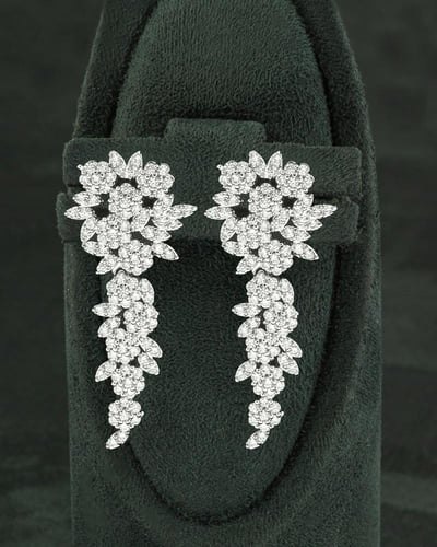 طقم زركون فاخر للمناسبات بلمعة الألماس