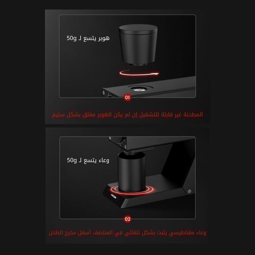 مطحنة القهوة F74 أبيض | MHW-3Bomber