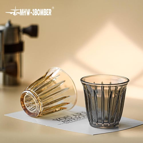 كوب قهوة زجاجي داكن 160مل | MHW-3Bomber