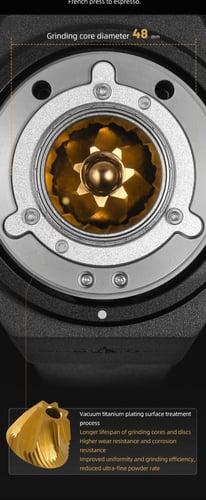 مطحنة القهوة sniper أسود | MHW-3Bomber