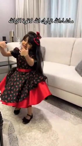 فستان شالكي للاطفال