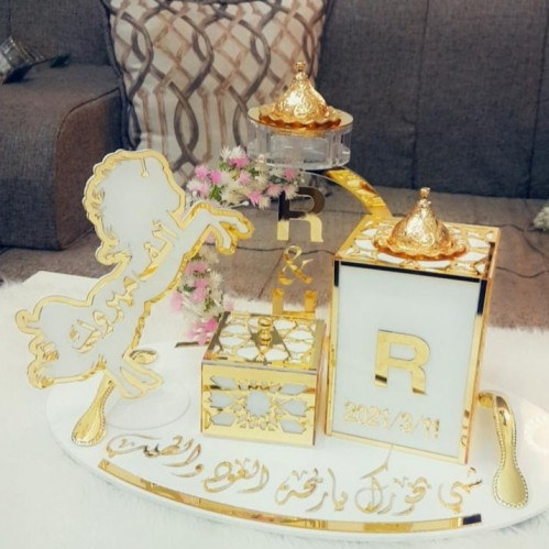 طقم مباخر اكرلك