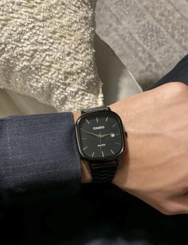 ساعه كاسيوى رجاليه اسود