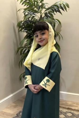 عبايات اطفال لليوم الوطني