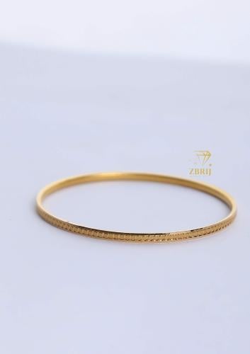 Gold hoop (12) weight 10 grams - 21 karat