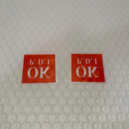 استيكر قزاز ok داخلي قطعتين