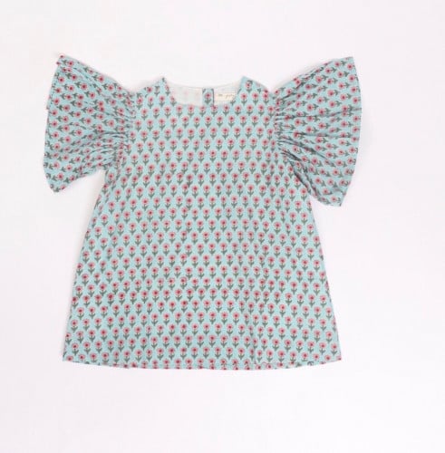 BLUE SUNFLOWER DRESS