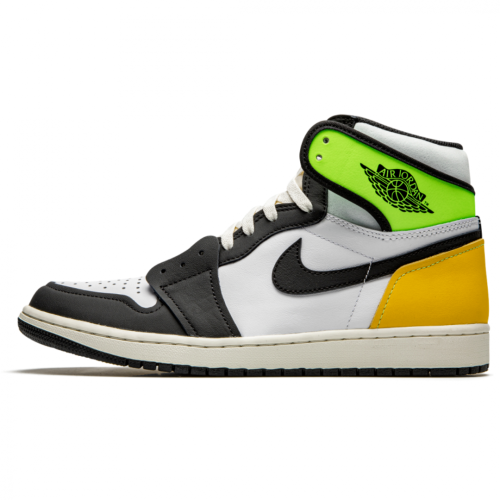 Air Jordan 1 Retro High White Black Volt Universit...