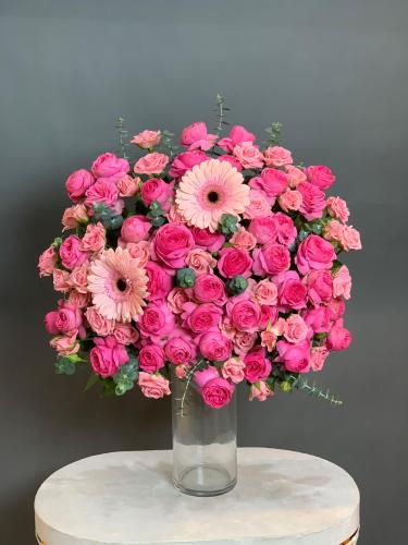 ورد طبيعي في فازه