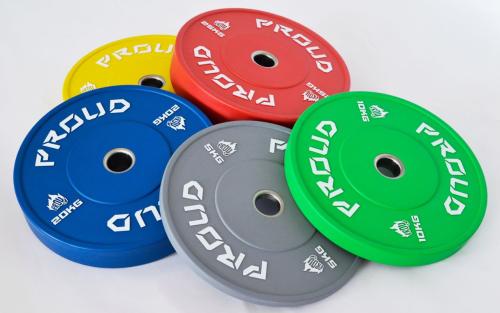 Colour rubber bumper plates - Pair