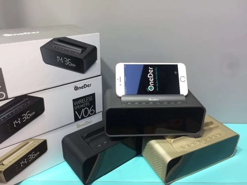 سبيكر وساعة ومنبه وحامل للجوال عالي الجودة