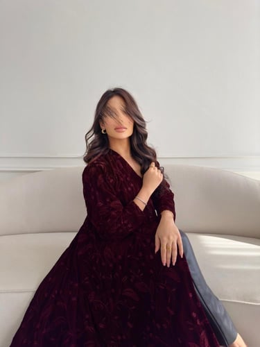 عباية برغندي