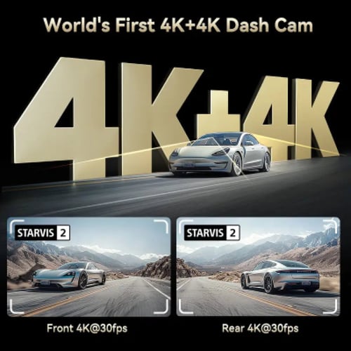 داش كام ريد تايقر F77 امامي 4K وخلفي 4K