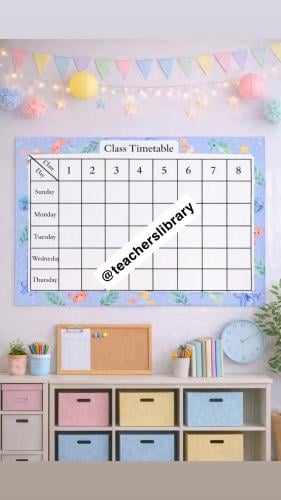 class rules and decor kit sea world English