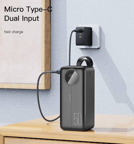 بطارية 50.000 ملي امبير يدعم الشحن السريع PD ماركة...