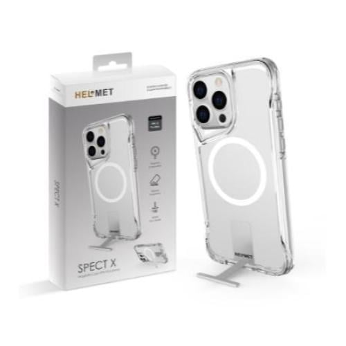 كفر حماية ايفون 15 شفاف بخاصية الماج سيف و استاند...