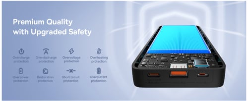 بطارية 20000 ملي امبير بقوة 20 واط ماركة بيسوس