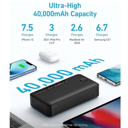 بطارية 40.000 ملي امبير بقوة 30 واط ماركة انكر