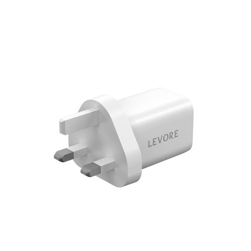 شاحن جداري بمنفذين بقوة إجمالية 33W يدعم تقنية الش...