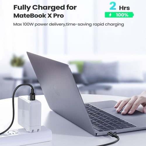 كيبل تايب سي إلى تايب سي بقوة 100 واط ماركة يوجرين...